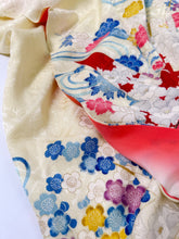 画像をギャラリービューアに読み込む, 【予約品】古典地紋に鶴花尽くし模様(ビンテージ