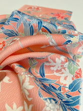 画像をギャラリービューアに読み込む, デジタル友禅葉模様【サイドギャザーワンピース】