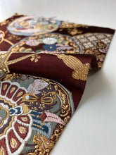 画像をギャラリービューアに読み込む, 本金箔絵皿丸華模様【あずま型 大】