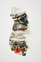 画像をギャラリービューアに読み込む, 【長】変わり波地紋に雲取り吉祥花模様