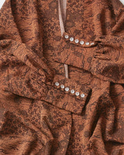 画像をギャラリービューアに読み込む, 半纏模様に芝風景模様【六つ釦】