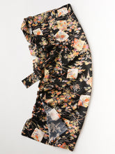 画像をギャラリービューアに読み込む, 麻の葉地紋に破れ色紙に松竹梅模様【長丈シュッケニ・丈91㎝】