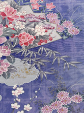 画像をギャラリービューアに読み込む, 縮緬地に扇花模様【四つ釦】