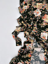 画像をギャラリービューアに読み込む, 麻の葉地紋に破れ色紙に松竹梅模様【長丈シュッケニ・丈91㎝】