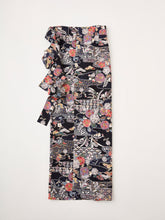 画像をギャラリービューアに読み込む, 雲ヱに花松絞り絵模様【長丈シュッケニ・丈91㎝】