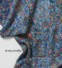 画像をギャラリービューアに読み込む, 【M】花菱地紋尽くしに水彩風更紗模様