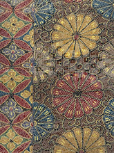 画像をギャラリービューアに読み込む, 蝶に菊・亀甲模様染大島【S】