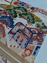 画像をギャラリービューアに読み込む, 両面全通柄京袋帯(アンティーク)【あずま型 中】上物