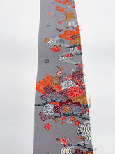 画像をギャラリービューアに読み込む, 松に菊流水花模様・縮緬