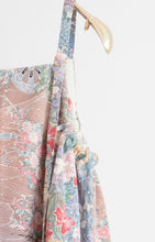 画像をギャラリービューアに読み込む, 鬼しぼ縮緬四季草花模様【サイドギャザーワンピース】