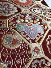 画像をギャラリービューアに読み込む, 蜀江・よろめき縞に花模様【あずま型 中】特上