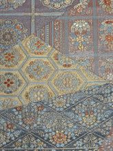 画像をギャラリービューアに読み込む, 切ばめ亀甲天上井格子草花模様①【ケニガマ・小】