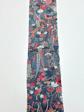 画像をギャラリービューアに読み込む, 縮緬友禅・牡丹藤・草花模様【サイドギャザーワンピース】