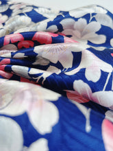 画像をギャラリービューアに読み込む, 変わり波地紋に花尽くし模様【ティアード】