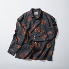 画像をギャラリービューアに読み込む, 幾何花の飛び柄大島【L】