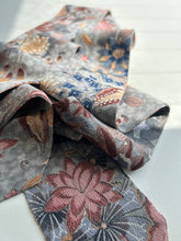 画像をギャラリービューアに読み込む, 手書き風水彩草花模様ちりめん【特短】