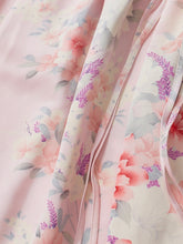 画像をギャラリービューアに読み込む, 桃色の簾花模様【絹】