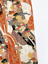 画像をギャラリービューアに読み込む, 七宝地紋に破れ色紙古典柄模様【長丈シュッケニ】