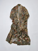 画像をギャラリービューアに読み込む, 膨れ織に荻菊蝶模様【四つ釦】