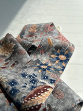 画像をギャラリービューアに読み込む, 手書き風水彩草花模様ちりめん【特短】