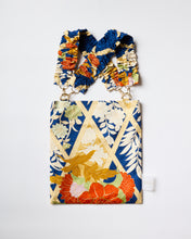 画像をギャラリービューアに読み込む, 檜垣地紋に桔梗撫子牡丹模様【ギャザートート】②