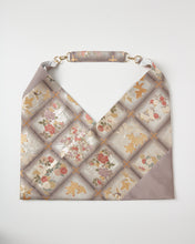 画像をギャラリービューアに読み込む, 格子に花鳥模様、暈し織り帯【あずま型大】