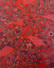 画像をギャラリービューアに読み込む, 橘桔梗菊松古典華の更紗【シュッケニ・81㎝丈】