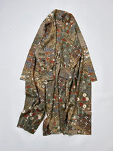 画像をギャラリービューアに読み込む, 膨れ織に荻菊蝶模様【四つ釦】