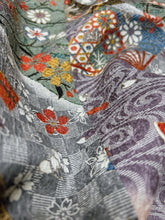 画像をギャラリービューアに読み込む, 膨れ織地に扇模様【シュッケニ】