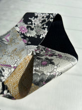 画像をギャラリービューアに読み込む, 扇面花鳥風景模様総斑点地紋【特短】