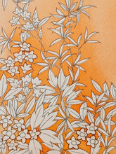 画像をギャラリービューアに読み込む, 単色暈しの草花模様【六つ釦】