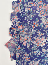 画像をギャラリービューアに読み込む, 縮緬地の暈し風景模様【長丈シュッケニ】