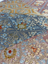 画像をギャラリービューアに読み込む, 切ばめ亀甲天上井格子草花模様①【ケニガマ・小】