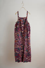 画像をギャラリービューアに読み込む, 鬼しぼ縮緬・四季の草花模様【サイドギャザーワンピース】