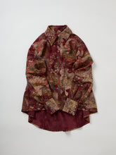 画像をギャラリービューアに読み込む, 膨れ織り出し金彩吹き花模様【ブラウス】