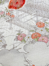 画像をギャラリービューアに読み込む, 川辺の草花模様【六つ釦】