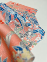 画像をギャラリービューアに読み込む, デジタル友禅葉模様【サイドギャザーワンピース】