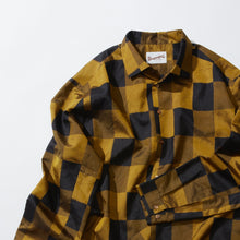 画像をギャラリービューアに読み込む, 菜種油色の格子模様の大島【L】