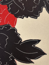 画像をギャラリービューアに読み込む, 鬼しぼ縮緬・大花模様【サイドギャザーワンピース】