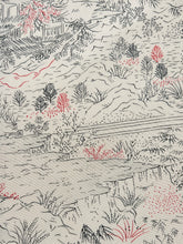 画像をギャラリービューアに読み込む, 線描きに風景模様【六つ釦】