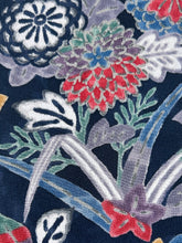 画像をギャラリービューアに読み込む, 手描き縮緬花草模様【サイドギャザーワンピース】