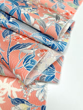 画像をギャラリービューアに読み込む, デジタル友禅葉模様【サイドギャザーワンピース】