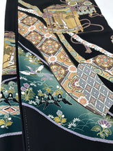 画像をギャラリービューアに読み込む, 【予約品】金駒刺練に貝桶吉祥花模様黒留袖【フォーマルシュッケニ】