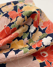 画像をギャラリービューアに読み込む, 芝地紋に大花尽くし模様