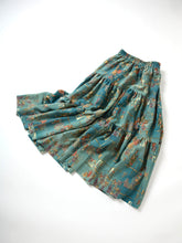 画像をギャラリービューアに読み込む, 錆浅葱暈しに古典柄模様【ティアード】