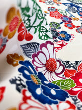 画像をギャラリービューアに読み込む, 流水地紋に吉祥絵菊笹楓模様【S】