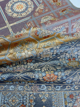 画像をギャラリービューアに読み込む, 切ばめ亀甲天上井格子草花模様①【ケニガマ・小】