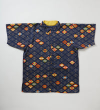 画像をギャラリービューアに読み込む, 亀甲尽くし地紋に花菱蝶菱絵模様【L】