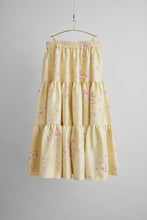 画像をギャラリービューアに読み込む, 流水地紋に花模様【ティアード】