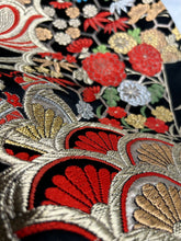 画像をギャラリービューアに読み込む, 扇古典柄金糸模様【あずま型 大】